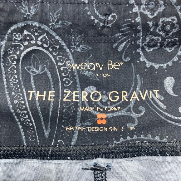 Sweaty Betty Zero Gravity 7/8 Leggings Mesh insert W SM Blue Paisley - Picture 3 of 12